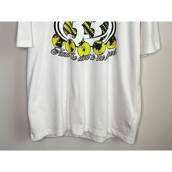 Lacoste Short Sleeve Loose Fit Cotton Jersey Graphic T-Shirt White/Green Men’s M - Picture 7 of 13